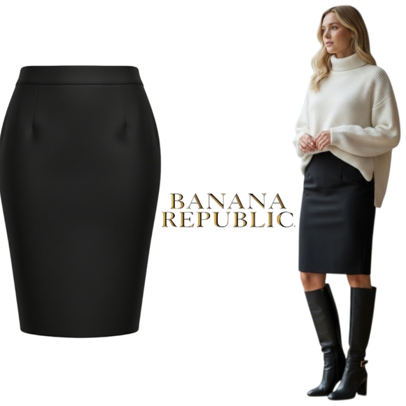 Banana Republic Pencil Skirt High Waist Classic Pencil Skirt Size 16 EUC - Picture 7 of 7